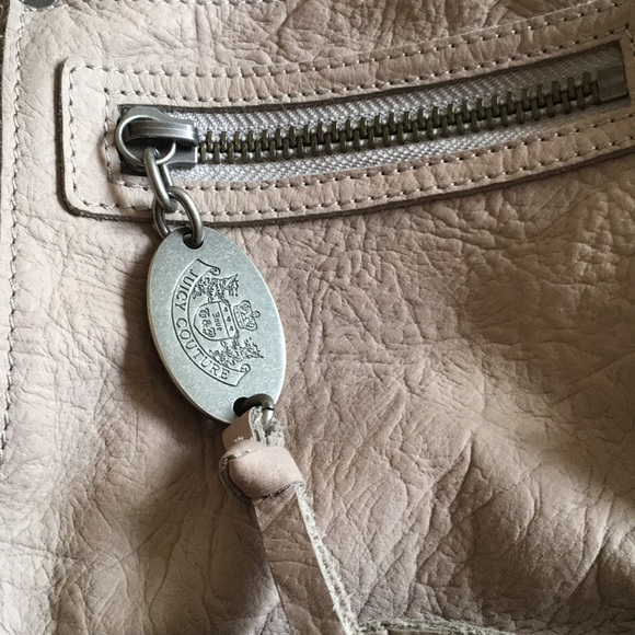 New juicy culture distressed tan leather handbag - Picture 4 of 7